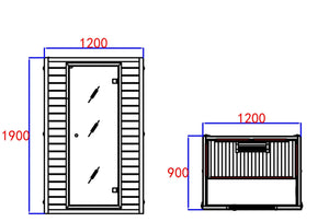 Blisspod Vienna, Infrared Sauna Canadian Hemlock Very Low EMF Sauna – 2 Persons