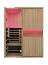 Blisspod Full Spectrum Sauna, Canadian Hemlock Ultra Low EMF, Infrared & Red Glass Heater & Chromotherapy – 3 Person