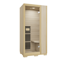 Blisspod | Vienna | Far Infrared Sauna | Canadian Hemlock Very Low EMF | 72.8"H x 35.4"W x 25.6"D | 1 Person
