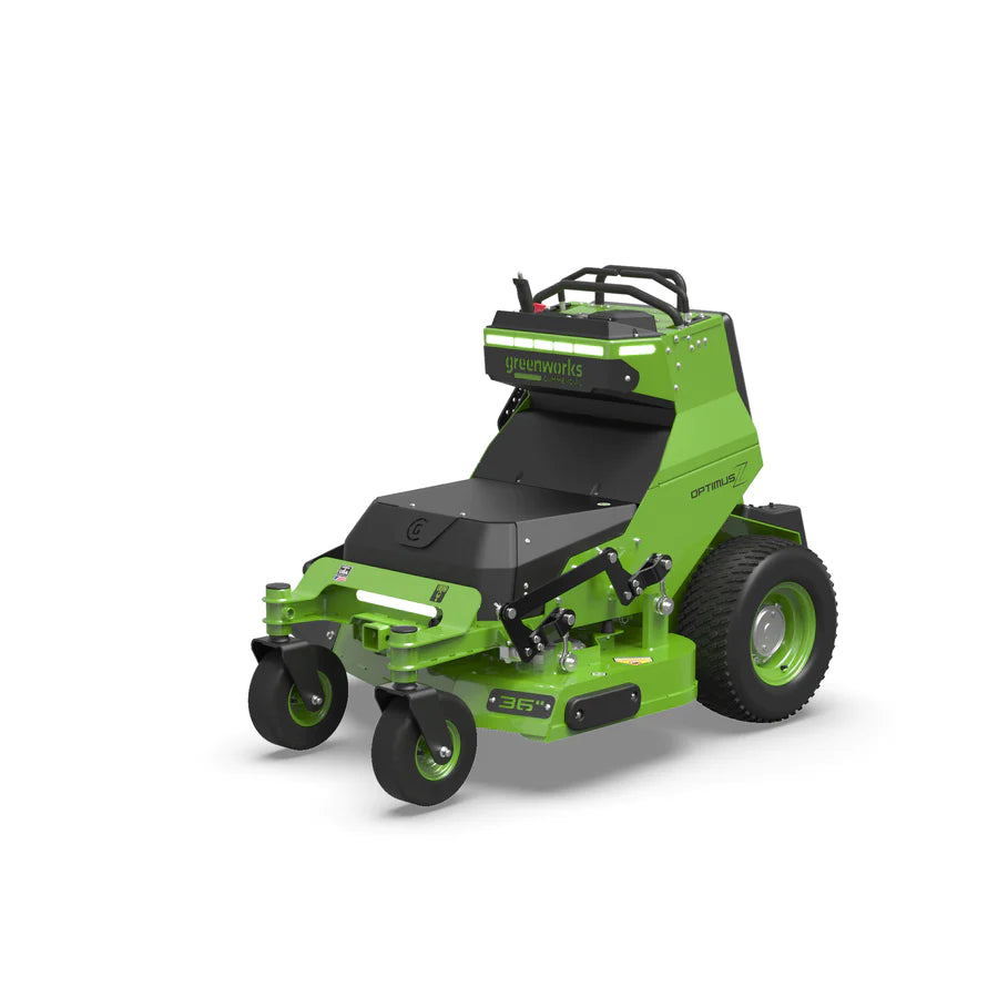OptimusZ Stand On Zero Turn Electric Mower by Greenworks Grizzly