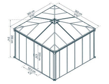 Ledro Enclosed Gazebo Sunroom with Screens | CANOPIA by PALRAM