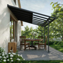 Sierra Cabrio Patio Cover Kit in Grey Frame with Opaque Grey Panels | CANOPIA by PALRAM