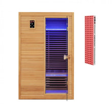 2 Person Infrared Canadian Hemlock Wood Sauna