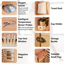 2 Person Infrared Canadian Hemlock Wood Sauna