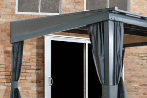 Polycarbonate Aluminum Wall Gazebo 12x16
