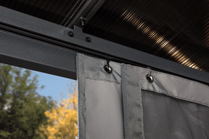 Polycarbonate Aluminum Wall Gazebo 12x16