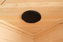 Vienna, Corner Spacious Infrared Sauna Canadian Hemlock Ultra Low EMF, 12 Heaters, 4-5 Persons