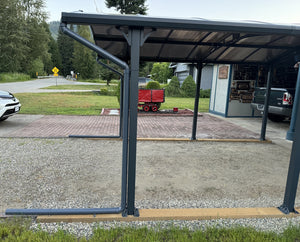 Curved Durable Polycarbonate Roof Carport