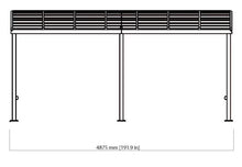 Polycarbonate Aluminum Wall Gazebo 12x16