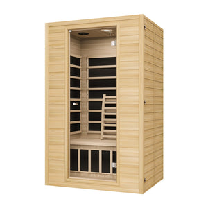 Blisspod, Vienna, Far Infrared Sauna Canadian Hemlock Very Low EMF Sauna, 7 Heaters – 3 Persons