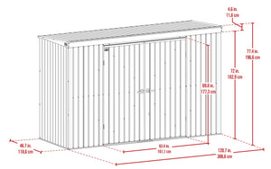 Secure Pent Storage Shed