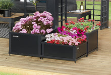 Black Aluminum Frame Gazebo With Planters