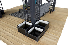 Black Aluminum Frame Gazebo With Planters