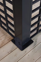 Black Aluminum Frame Gazebo With Planters