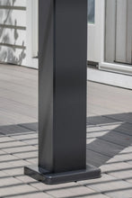 13 x 10 x 7 ft Black Louvered Pergola