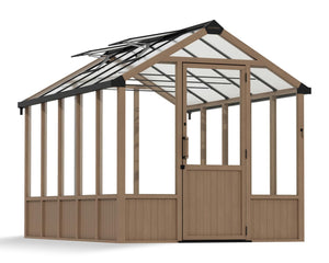 Natura Cedar Frame Polycarbonate Panel Greenhouse Kit  | CANOPIA by PALRAM