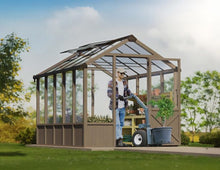 Natura Cedar Frame Polycarbonate Panel Greenhouse Kit  | CANOPIA by PALRAM