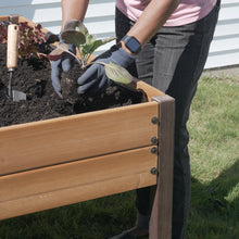 Wood Deep Raised Garden Soil Planter Boxes