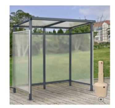 Custom Steel Frame Bus Shelter