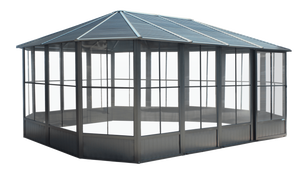 Steel Roof and Aluminum Frame Solarium