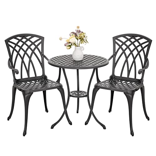 Garden 3 Piece Patio Bistro Table Set Outdoor Patio Furniture