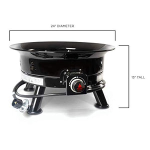 Outland Living Firebowl, Smokeless Fire Pit, Round Outdoor Portable Propane