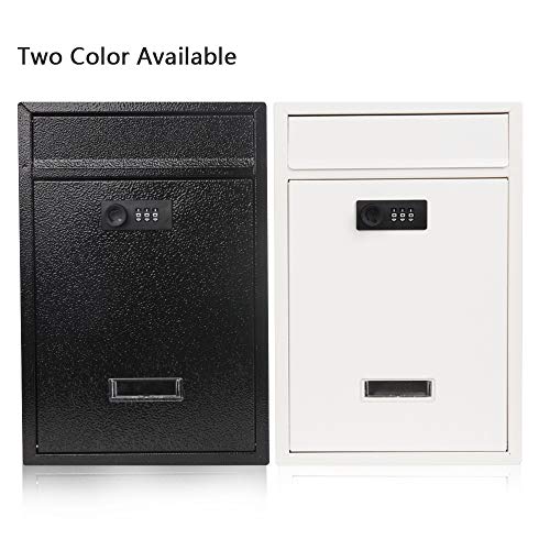 Wall Mount Mailboxes, Mailbox with Lock, Outdoor Metal Mail Box, Waterproof Mail Boxes - 14.2 x 4.1 x 12.6 in (Color : Brown Wall Mount Mailboxes, Mailbox with Lock, Outdoor Metal Mail Box, Waterproof Mail Boxes - 14.2 x 4.1 x 12.6 in (Color : Brown