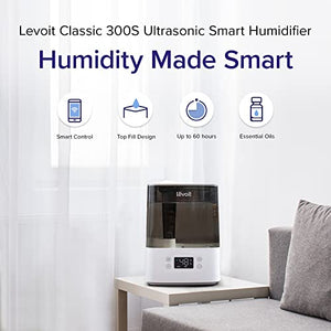 Cool Mist Humidifiers for Bedroom or Plants, 6L Top Fill Air, Essential Oil Tray