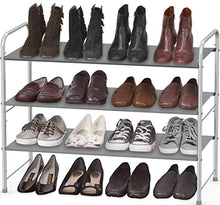 Shoe Racks Storage 3-Tier Organizer, Grey