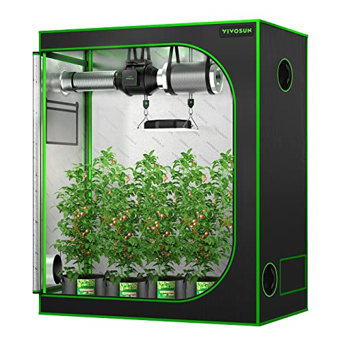 Home Grow Tent with Window and Floor Tray for Hydroponics Indoor Plant Growing