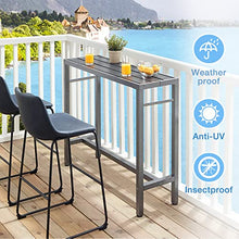Outdoor Bar Table 53” Pub  with Waterproof Top