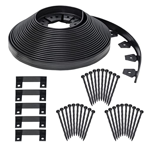 Plastic No-Dig Landscape Edging Kit, 100-Feet