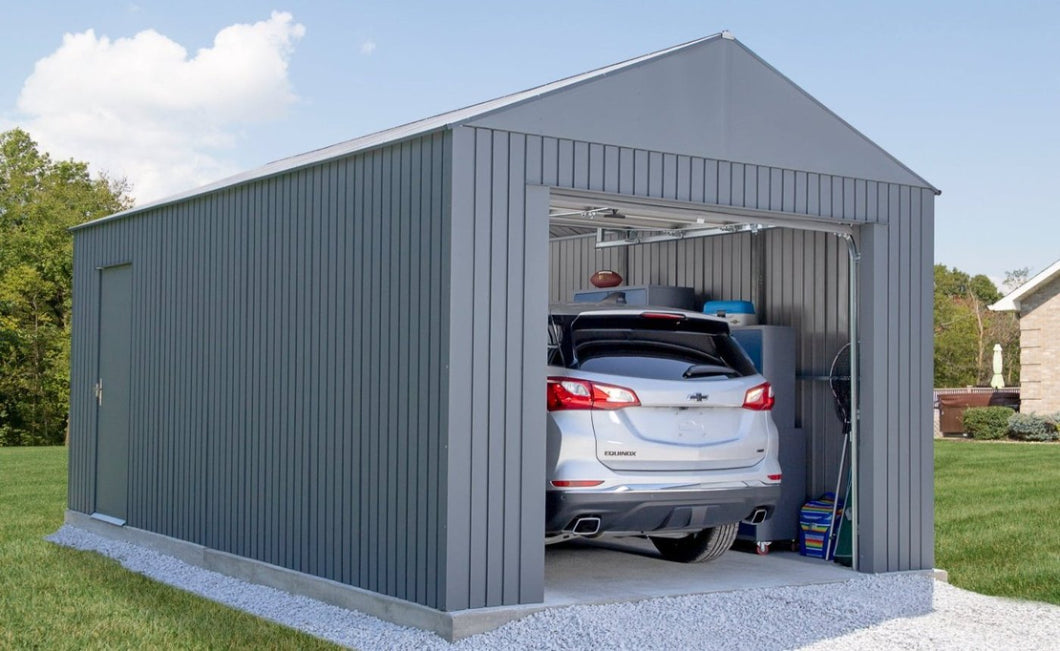 20 Year Steel Garage With Roll-up Door