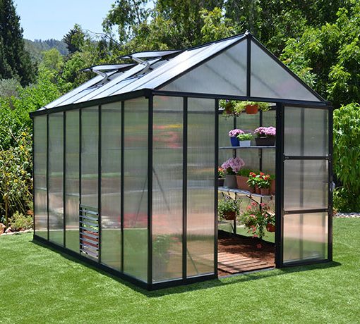 8 Foot Wide Glory Premium Polycarbonate Greenhouse | CANOPIA by PALRAM