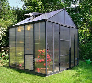 8 Foot Wide Premium Polycarbonate Greenhouse