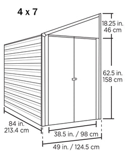 Steel Storage Shed Pent Roof