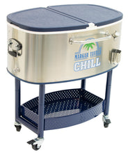 Rolling Stainless Steel Cooler
